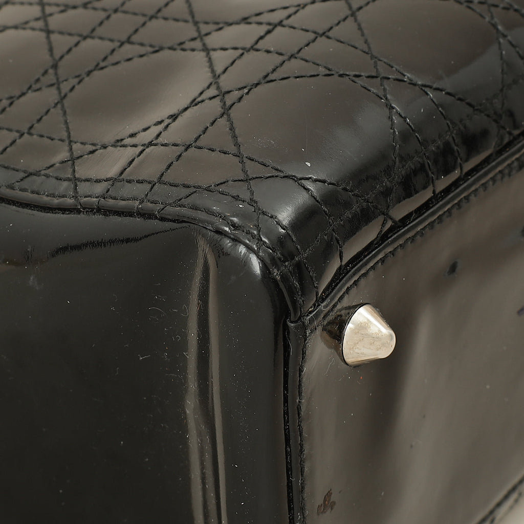 Christian Dior Black Lady Dior Large Bag