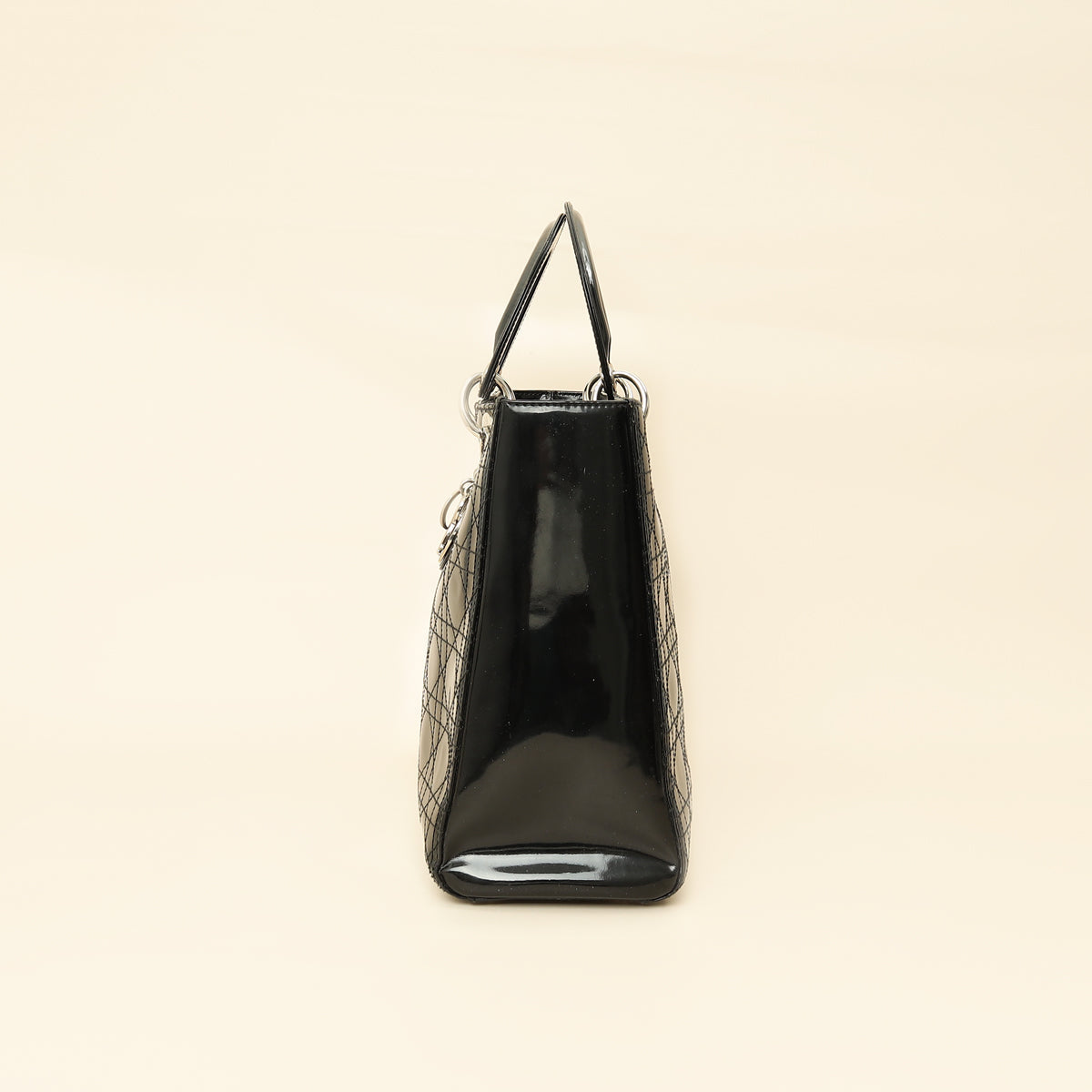 Christian Dior Black Lady Dior Large Bag