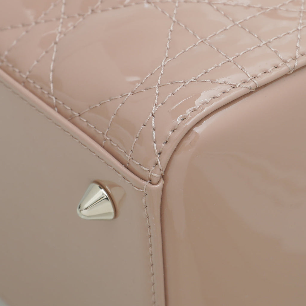 Christian Dior Rose Des Vents Lady Dior Bag
