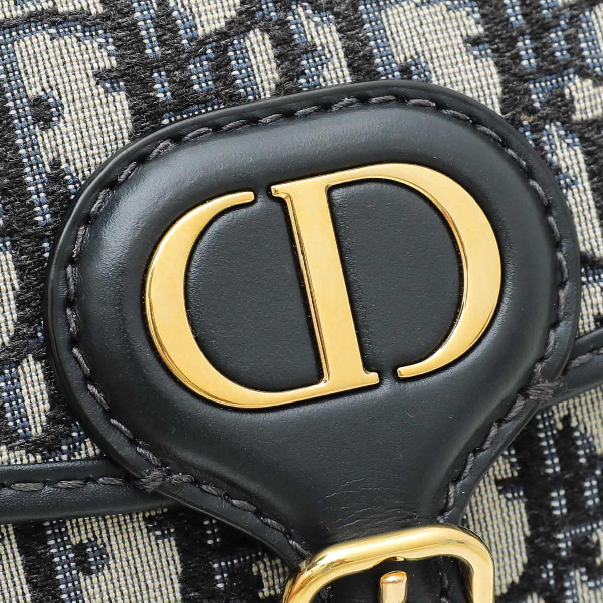 Christian Dior Navy Dior Oblique Bobby Medium Bag