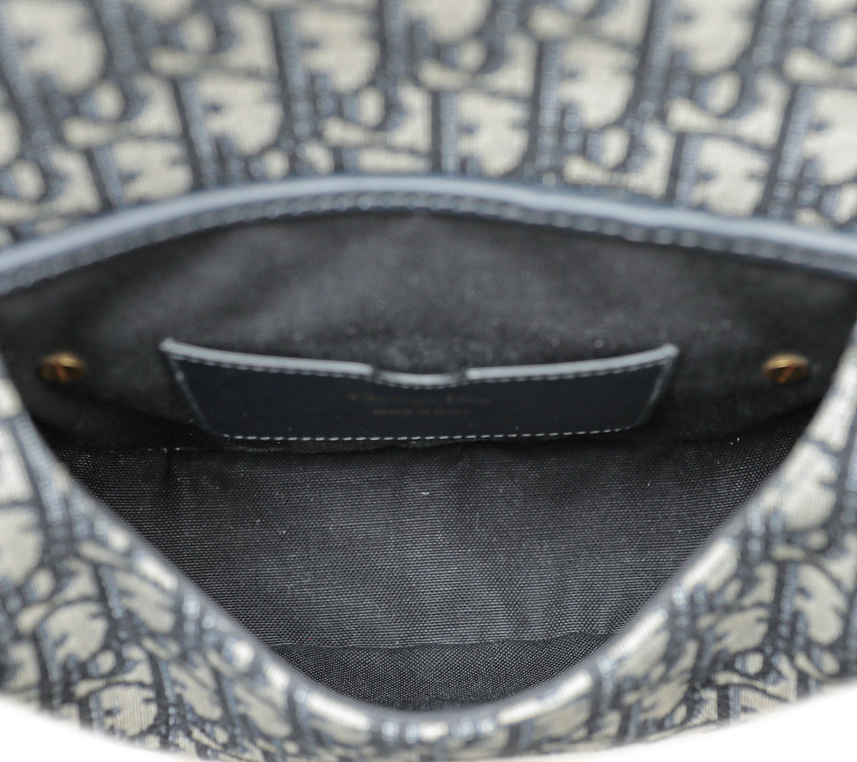 Christian Dior Navy Dior Oblique Bobby Medium Bag