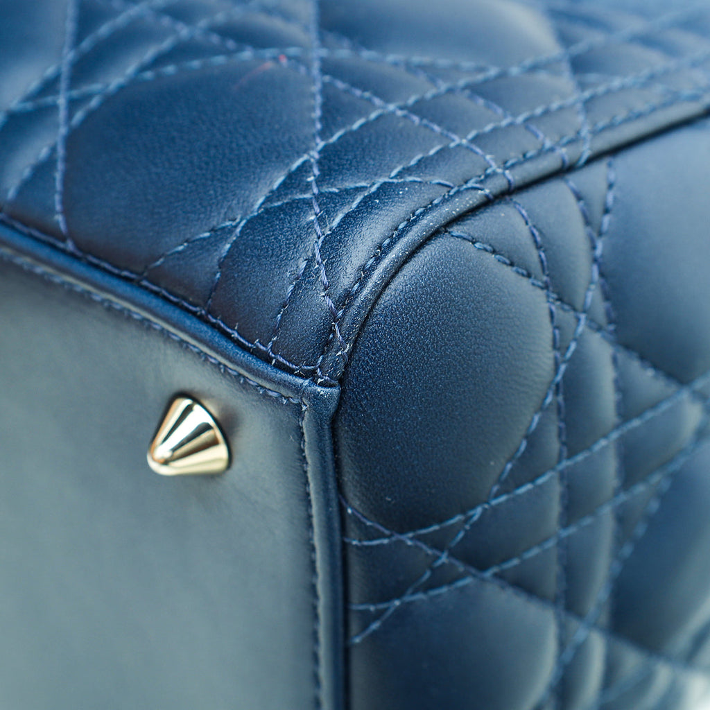Christian Dior Blue Ombre Lady Dior Medium Bag
