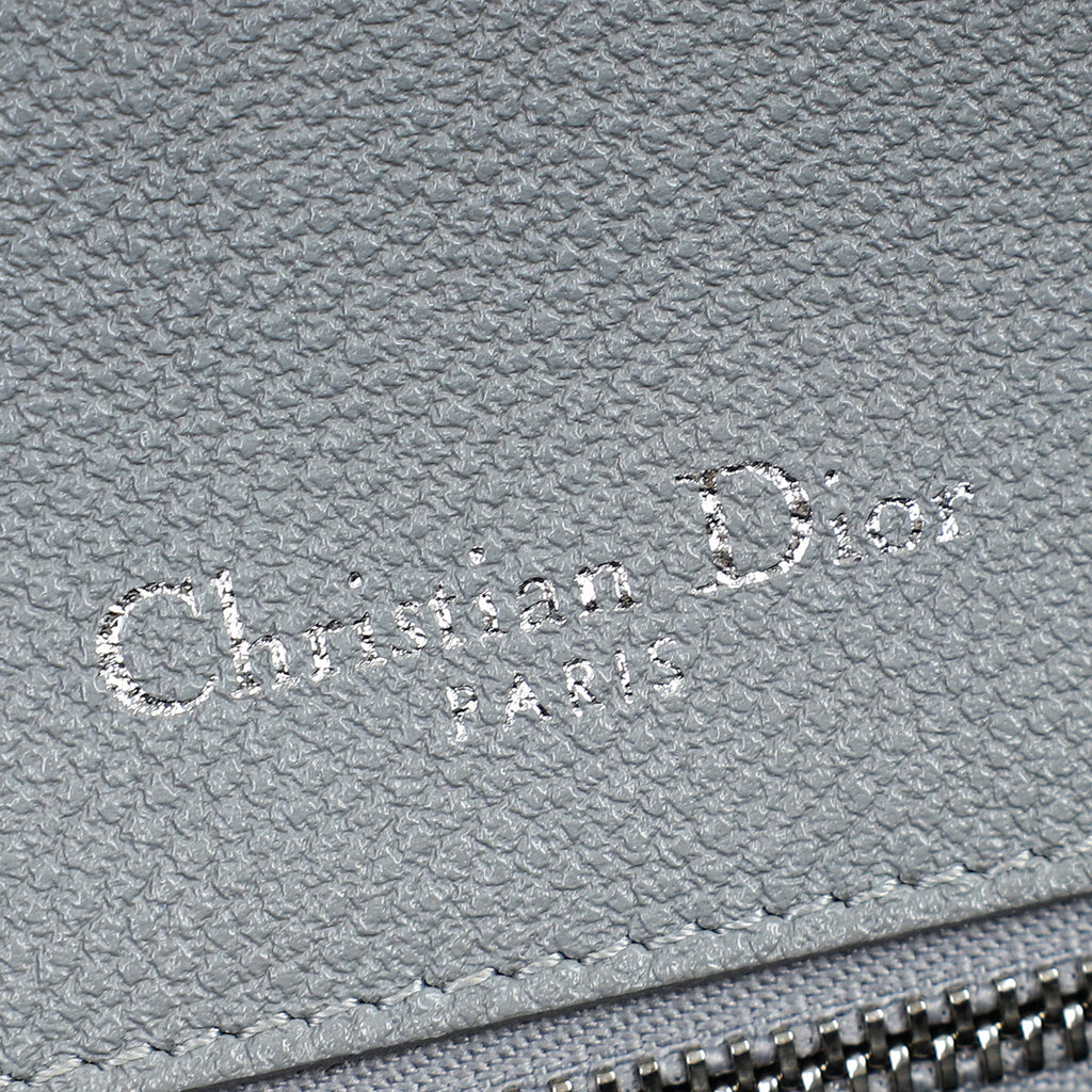 Christian Dior Gray Diorama Flap Medium Shoulder Bag