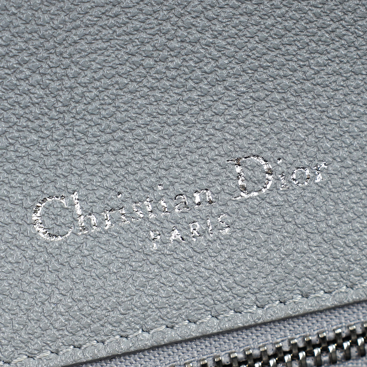 Christian Dior Gray Diorama Flap Medium Shoulder Bag