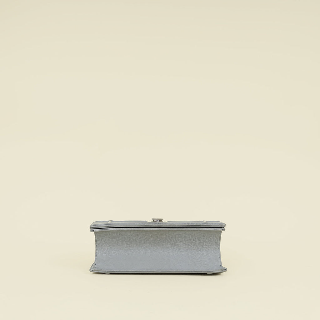Christian Dior Gray Diorama Flap Medium Shoulder Bag
