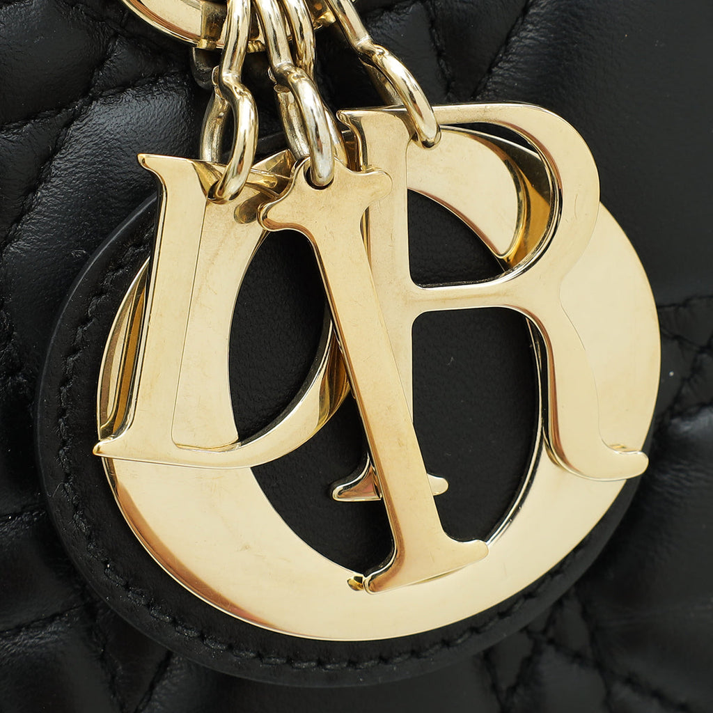 Christian Dior Black My ABCDior Lady Dior Small Bag