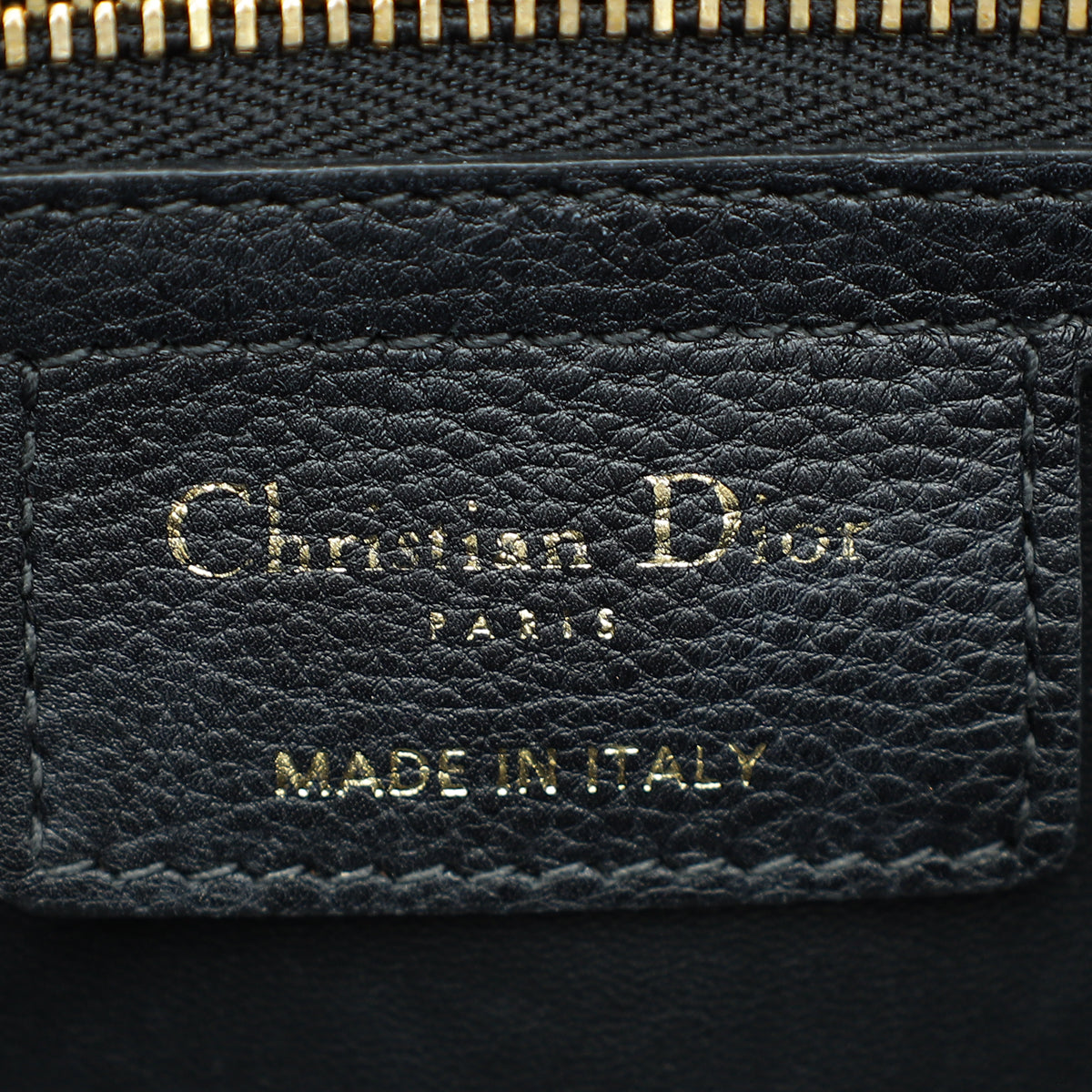 Christian Dior Black Supple Cannage Caro Medium Bag