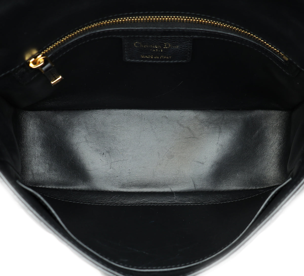 Christian Dior Black Supple Cannage Caro Medium Bag