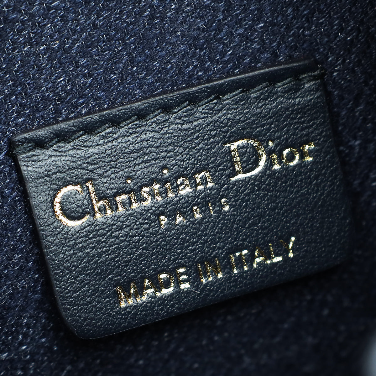 Christian Dior Bicolor Raffia C'est Chain Small Bucket Bag