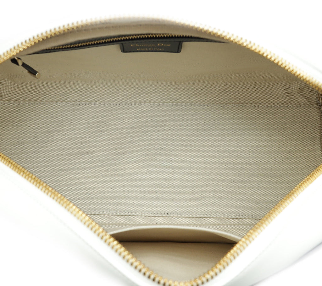 Christian Dior Bicolor Perforated Medium Dior Vibe Classic Bowling Bag