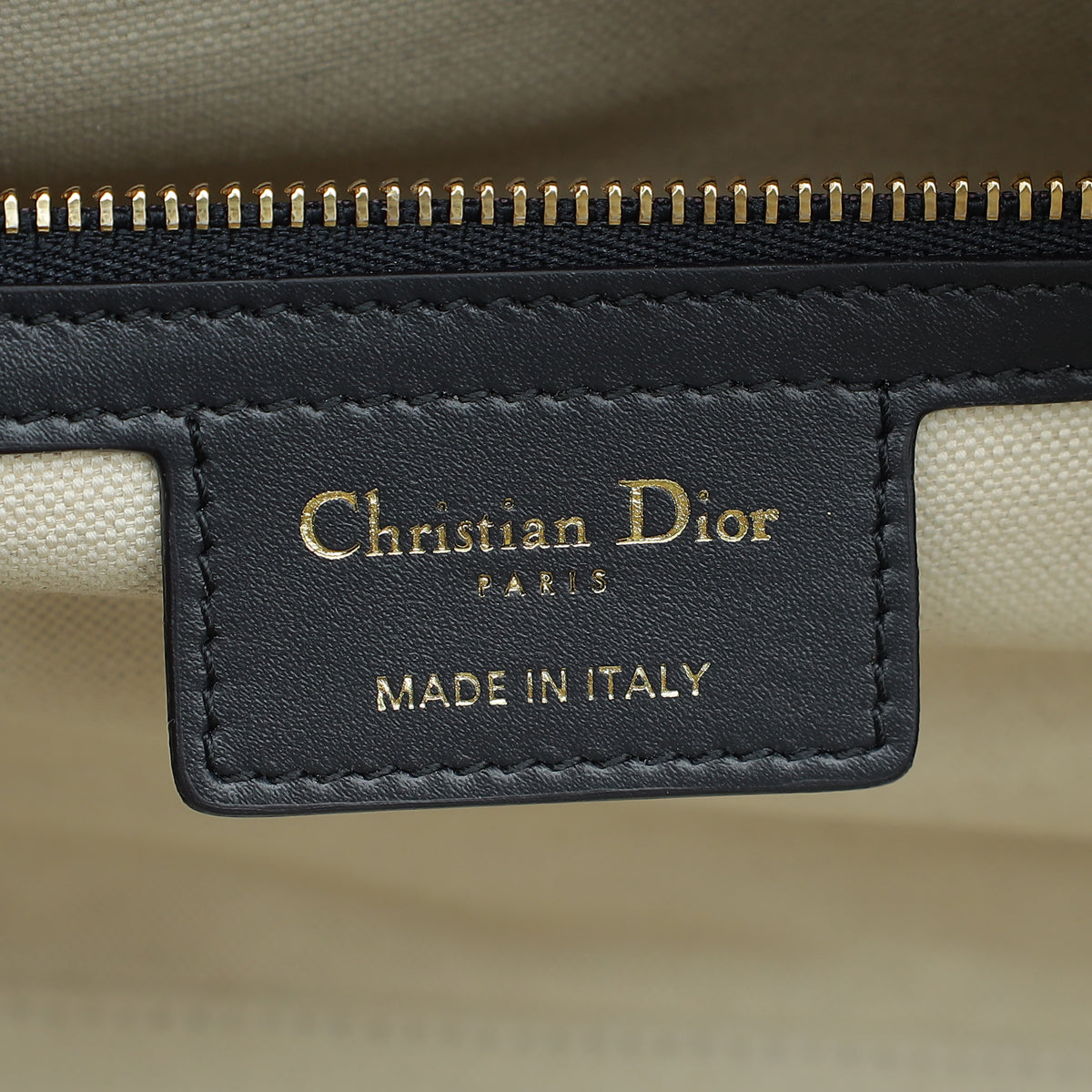 Christian Dior Bicolor Perforated Medium Dior Vibe Classic Bowling Bag