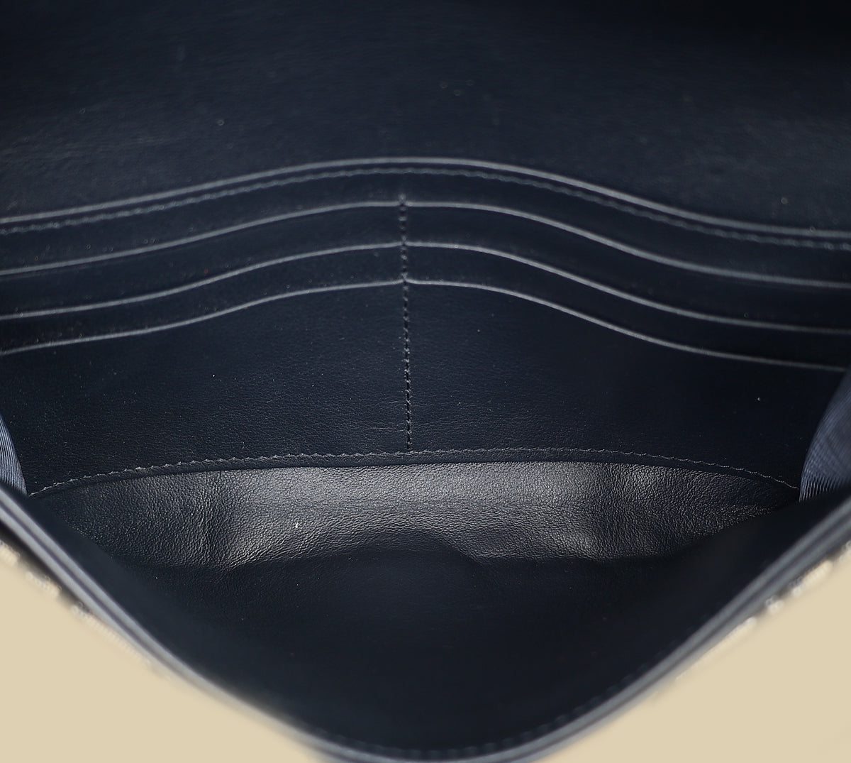 Christian Dior Blue Oblique Saddle Wallet on Chain