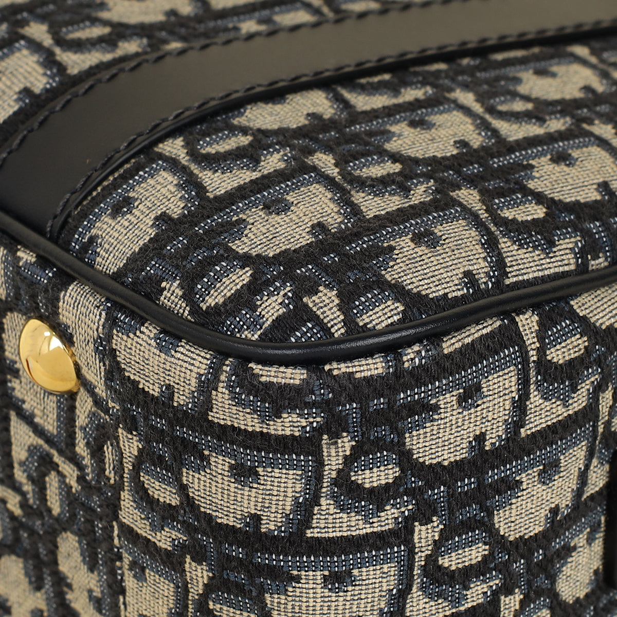 Christian Dior Blue Oblique D-Vibe Bowling Bag