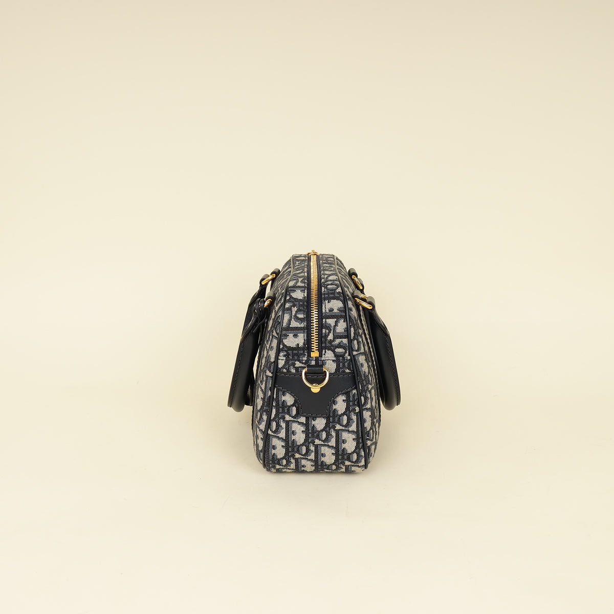 Christian Dior Blue Oblique D-Vibe Bowling Bag