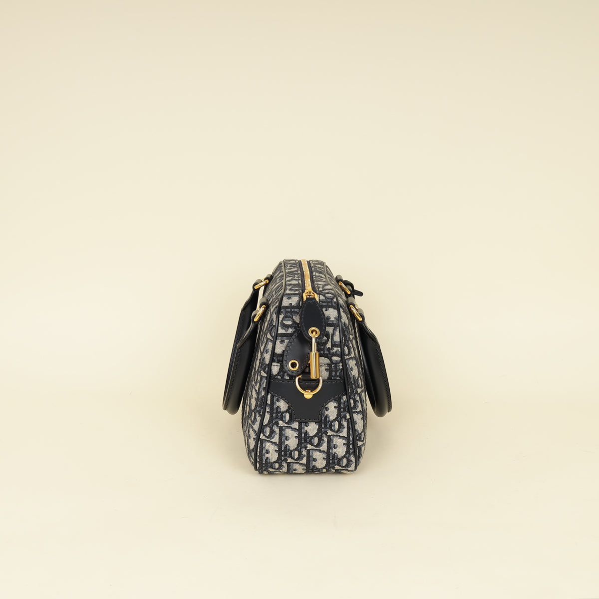 Christian Dior Blue Oblique D-Vibe Bowling Bag
