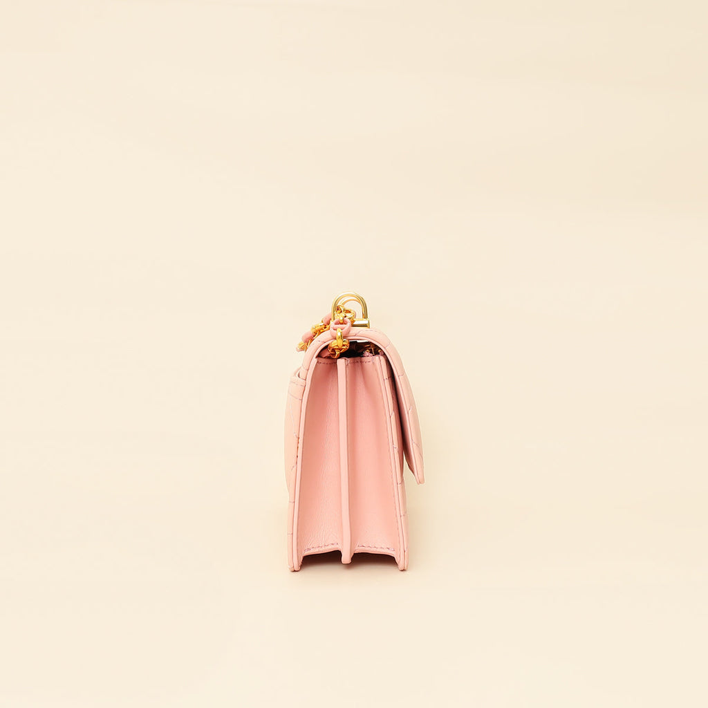 Christian Dior Pink Macrocannage Mini Caro Bag