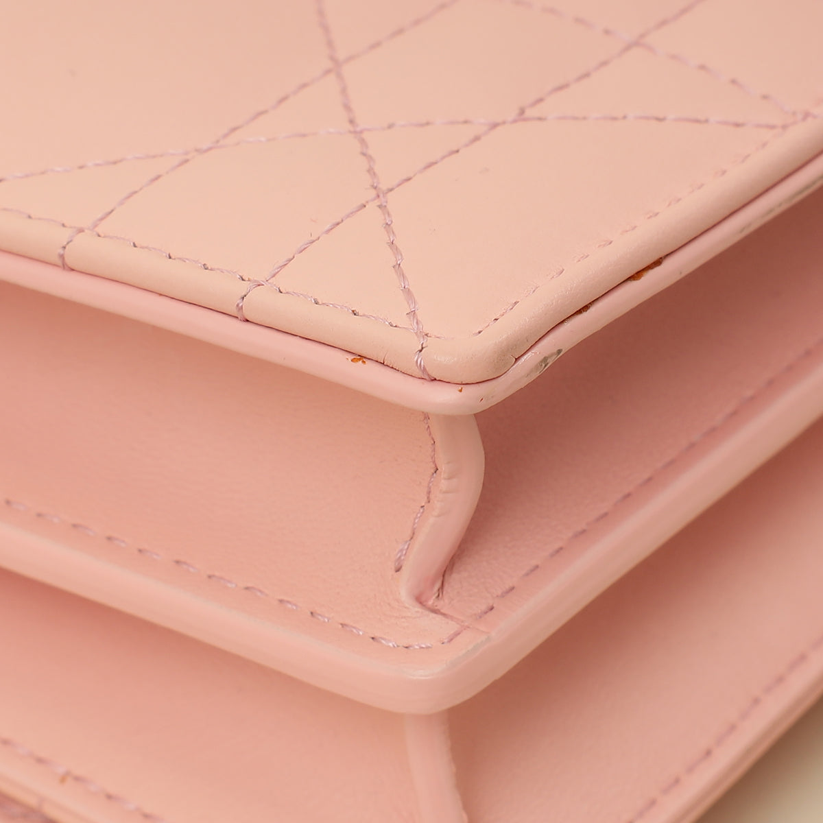 Christian Dior Pink Macrocannage Mini Caro Bag
