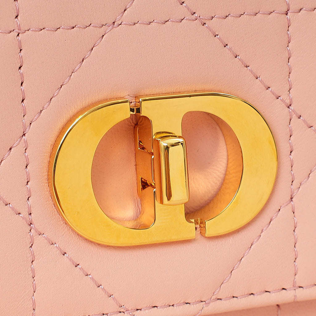 Christian Dior Pink Macrocannage Mini Caro Bag