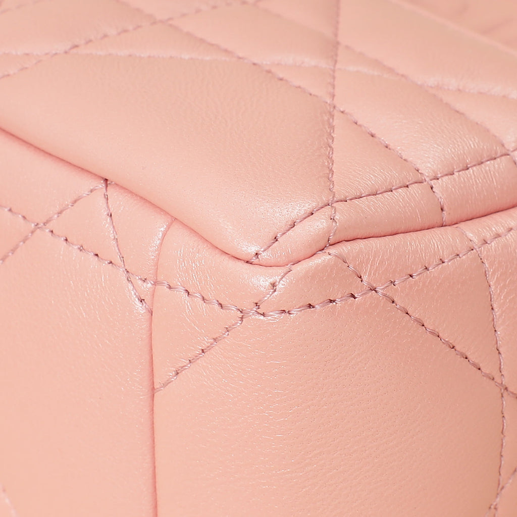 Christian Dior Metallic Macrocannage Small Caro Bag
