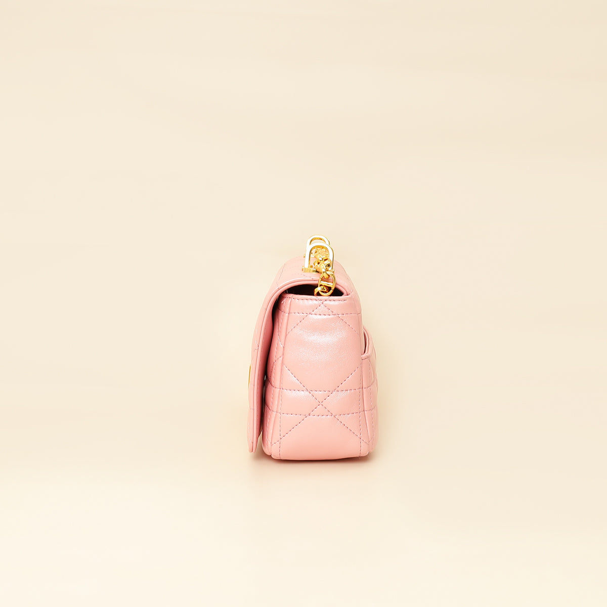 Christian Dior Metallic Macrocannage Small Caro Bag