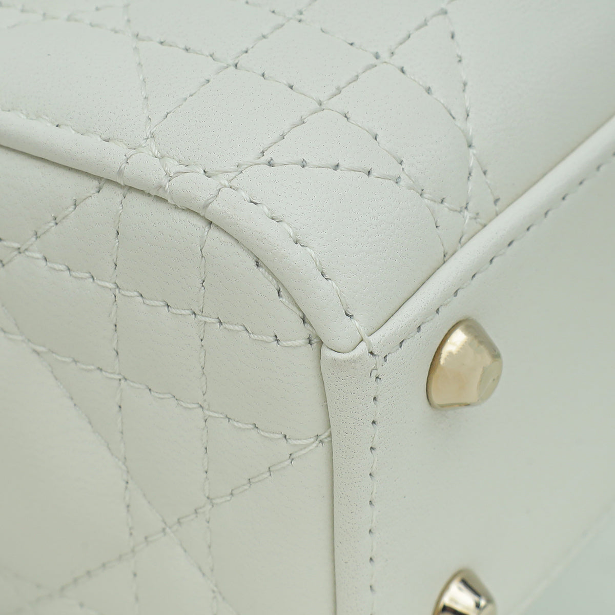 Christian Dior Bicolor Chain Mini Lady Dior Bag