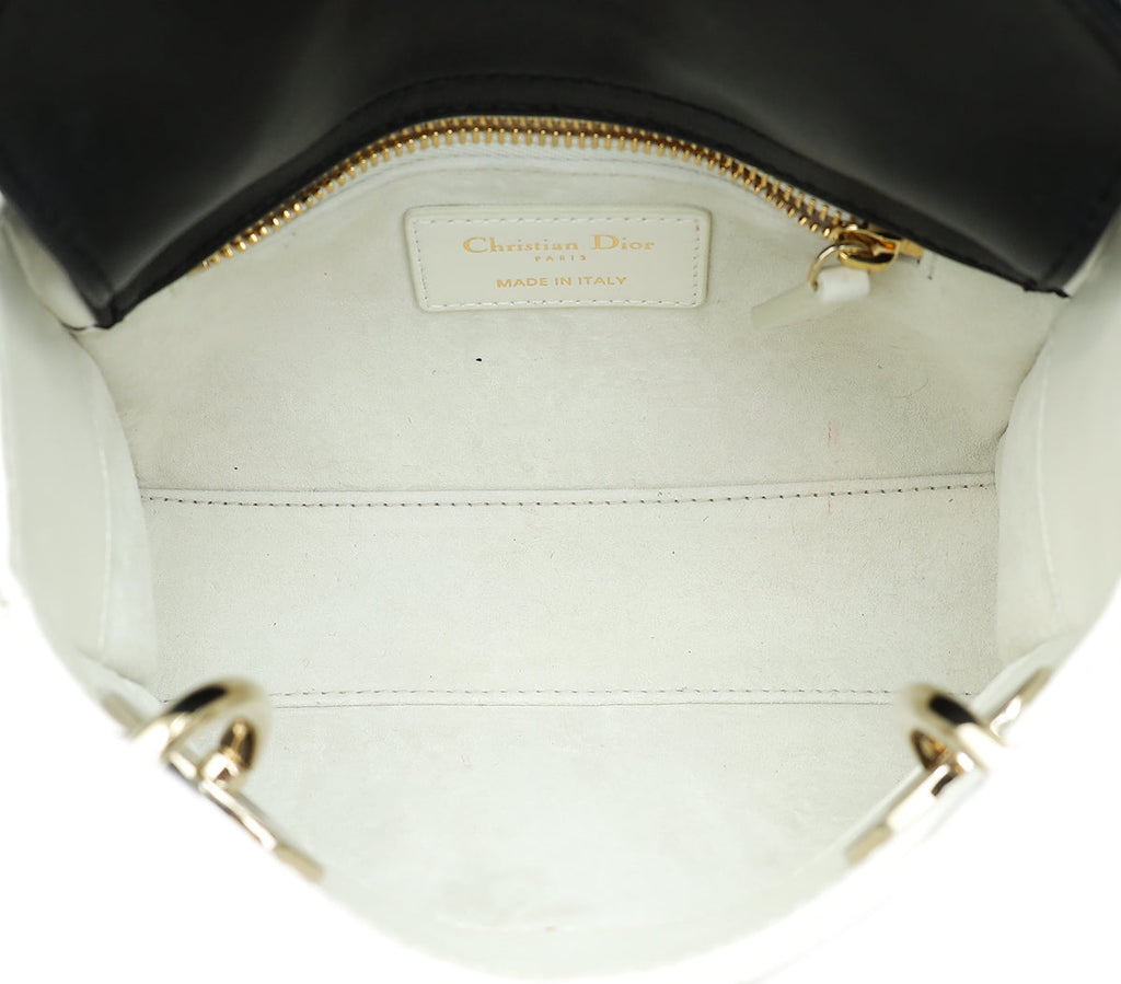 Christian Dior Bicolor Chain Mini Lady Dior Bag