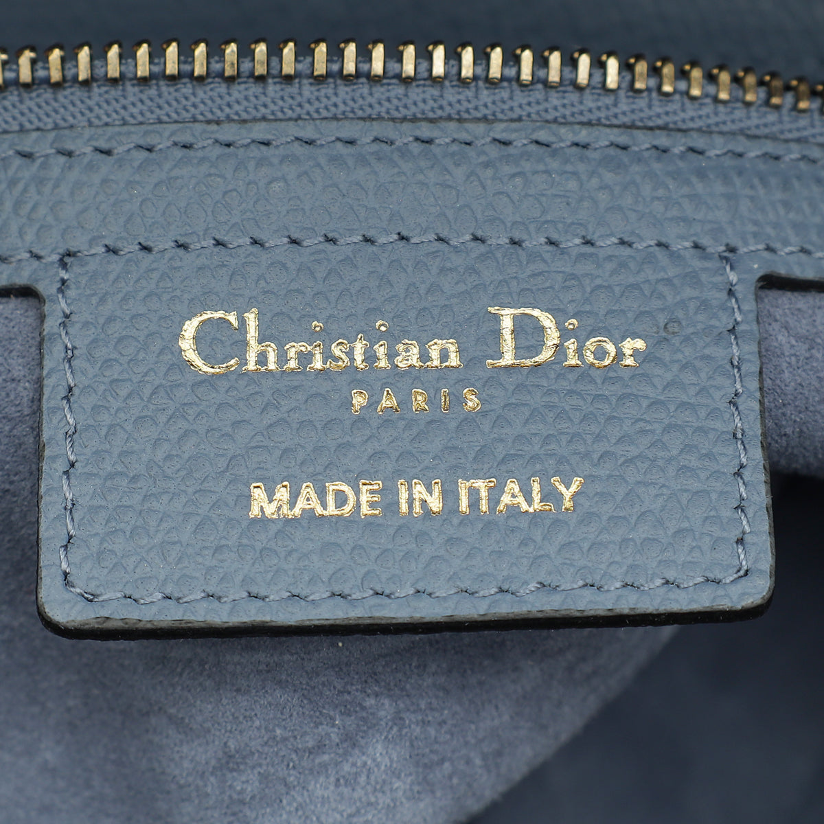 Christian Dior Blue Saddle Medium Bag