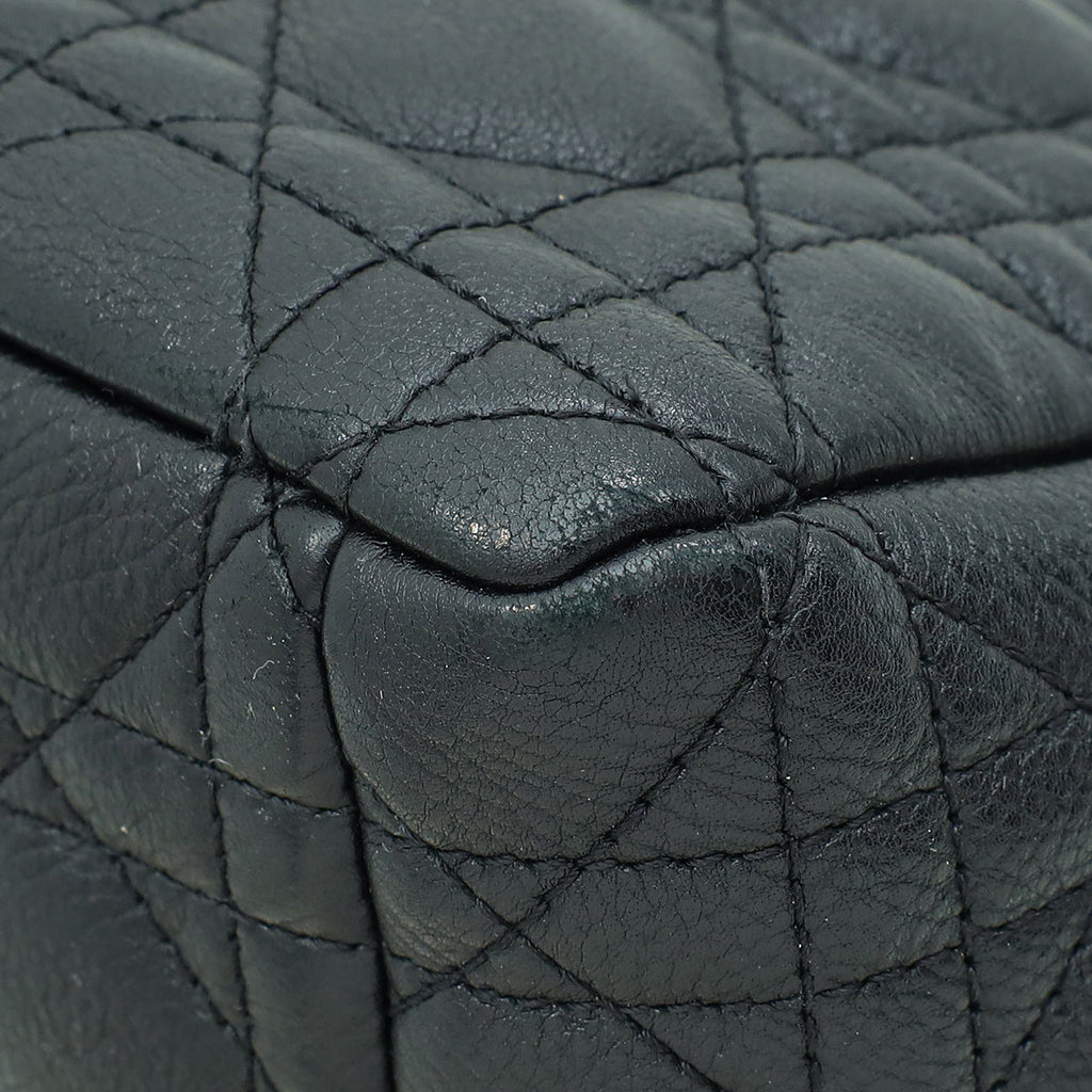 Christian Dior Black Caro Medium Shoulder Bag