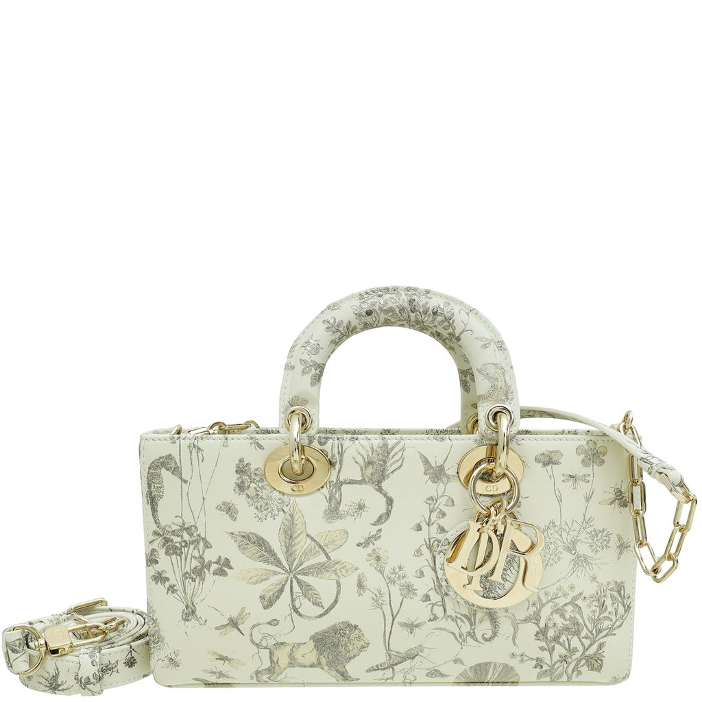 Christian Dior Latte Cabinet de Curiosités Print Lady D-Joy Medium Bag