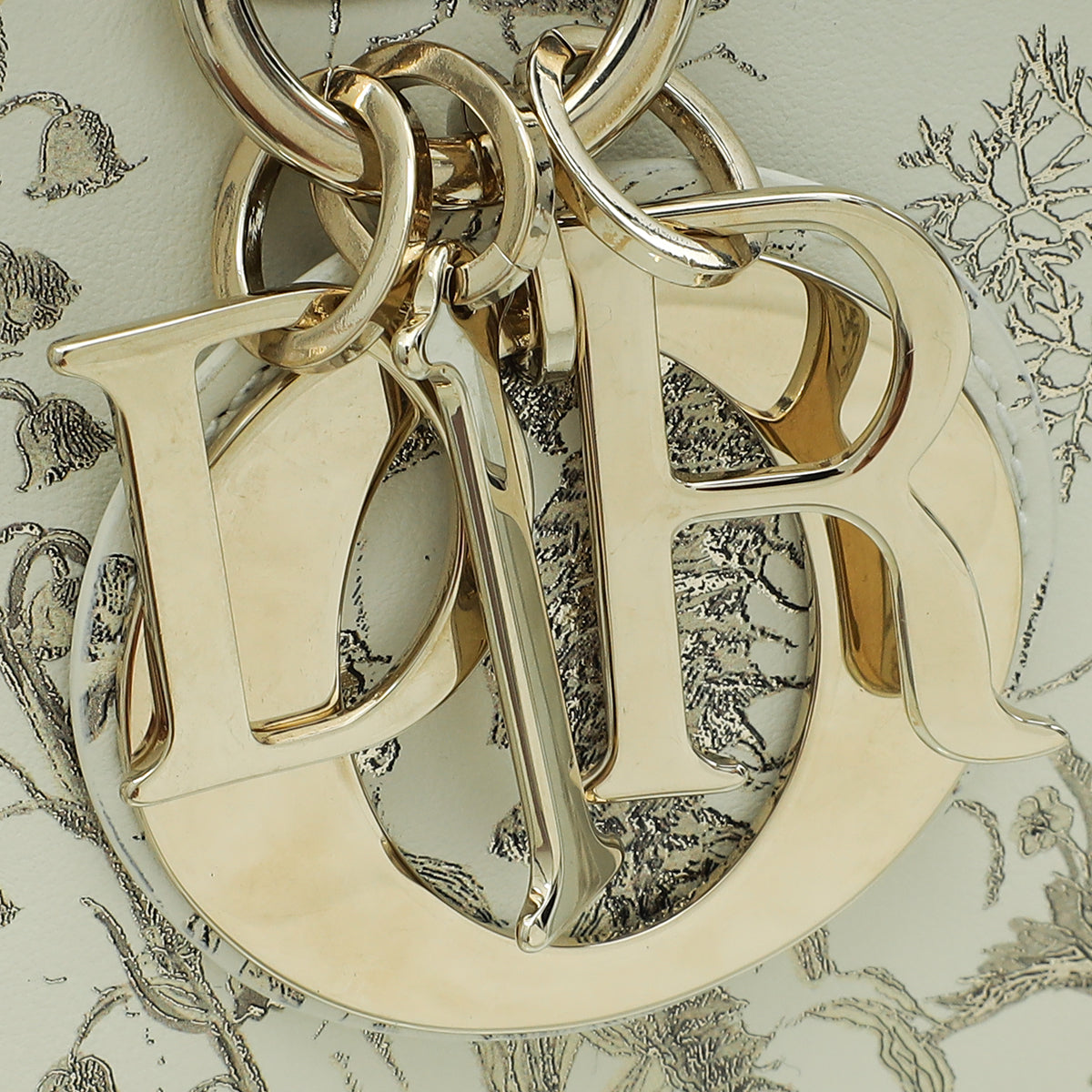Christian Dior Latte Cabinet de Curiosités Print Lady D-Joy Medium Bag
