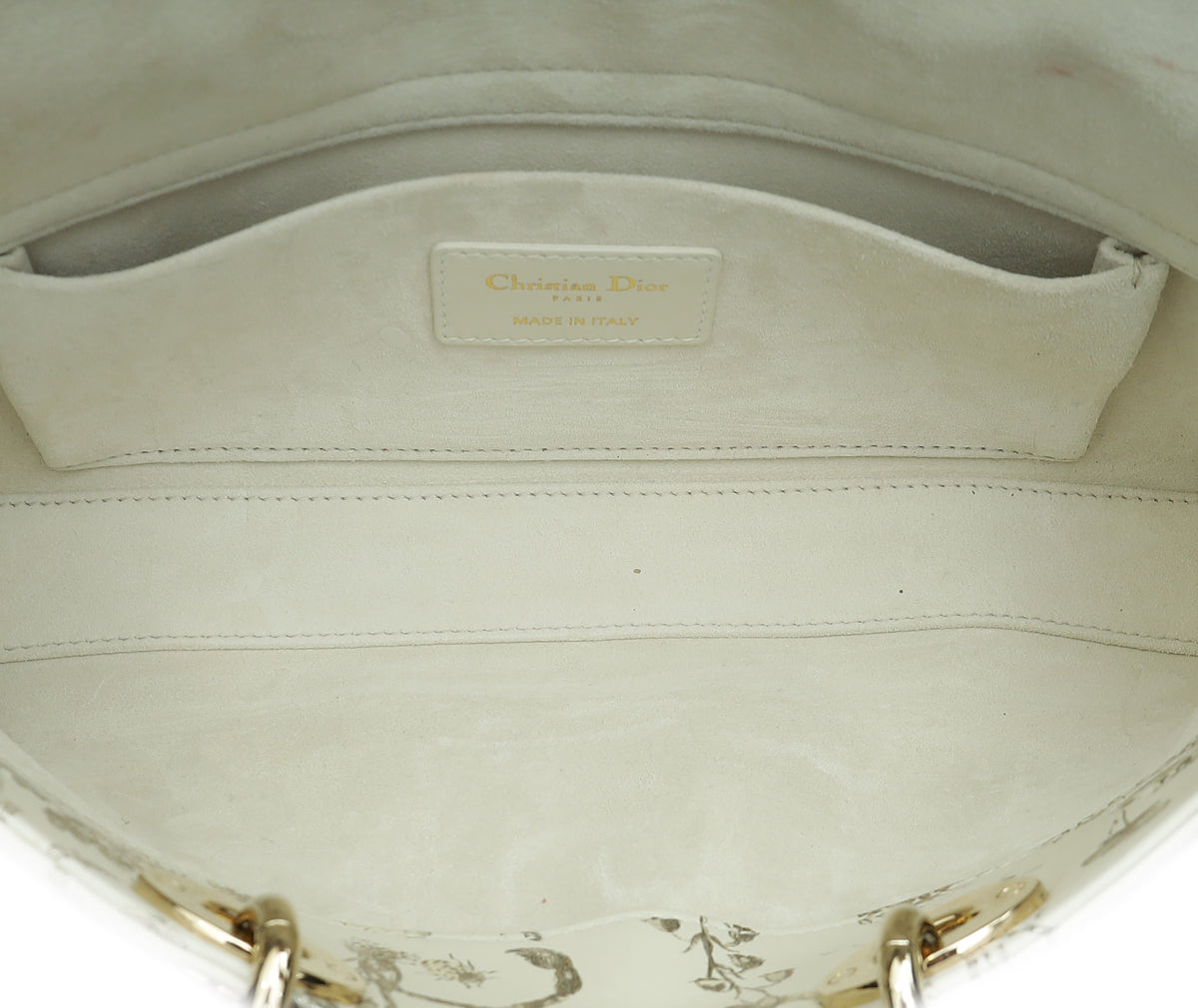 Christian Dior Latte Cabinet de Curiosités Print Lady D-Joy Medium Bag