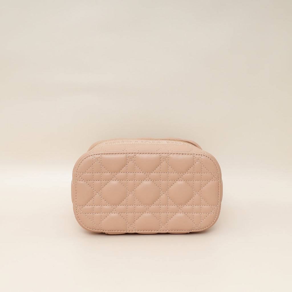 Christian Dior Nude Cannage Diortravel Vanity Case