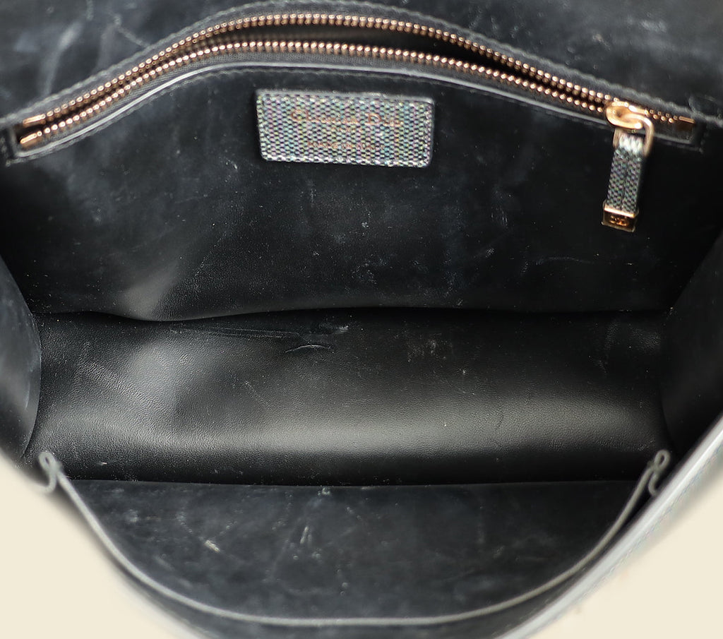 Christian Dior Grey Multicolor 30 Montaigne Flap Bag