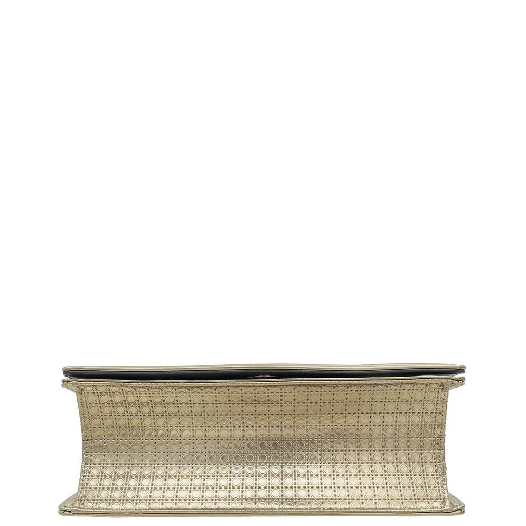 Christian Dior Champaign Diorama Microcannage Medium Bag