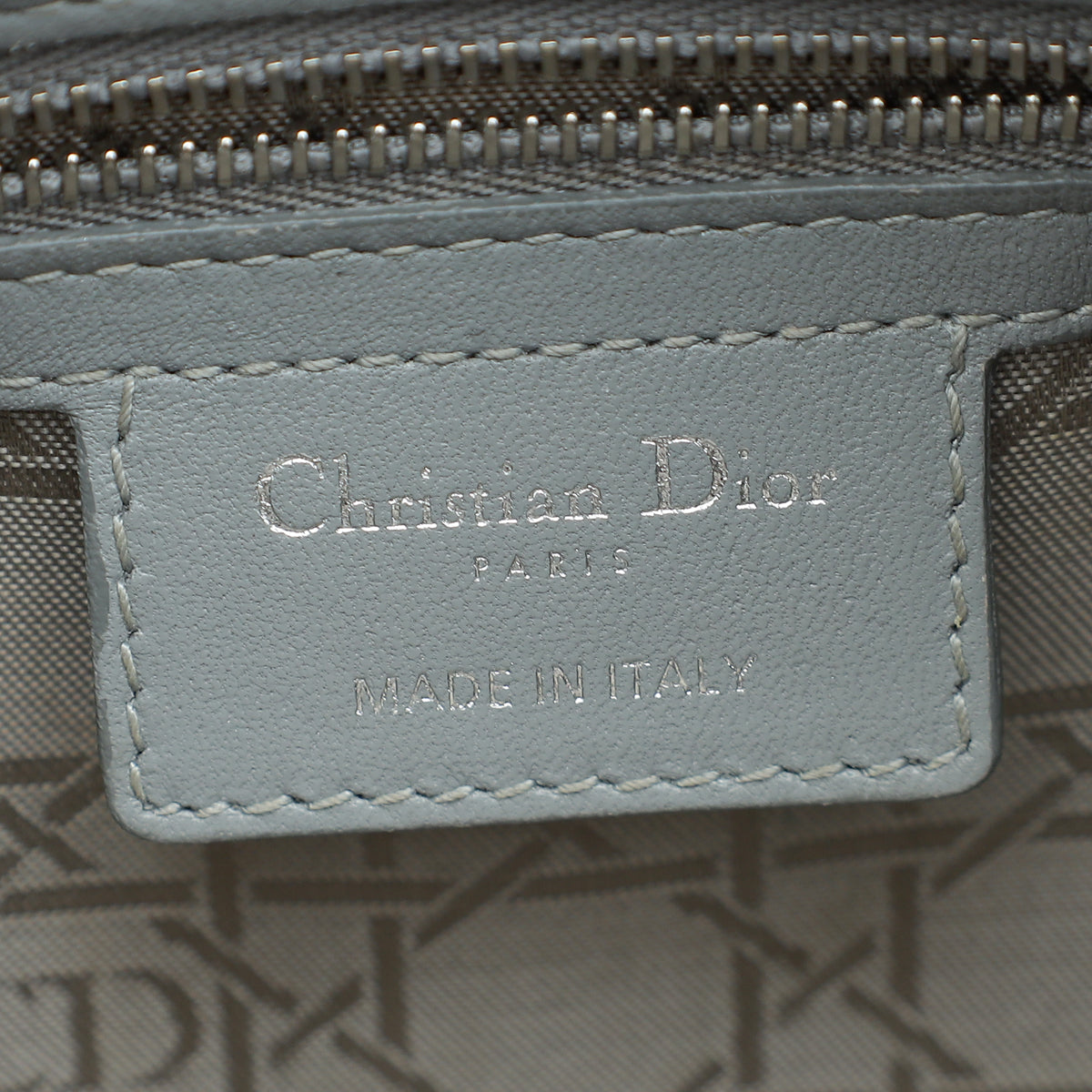 Christian Dior Grey Lady Dior Large Bag