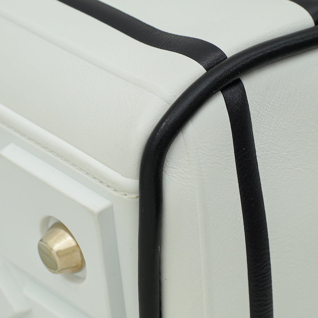 Christian Dior Bicolor Vibe Zip Medium Bowling Bag