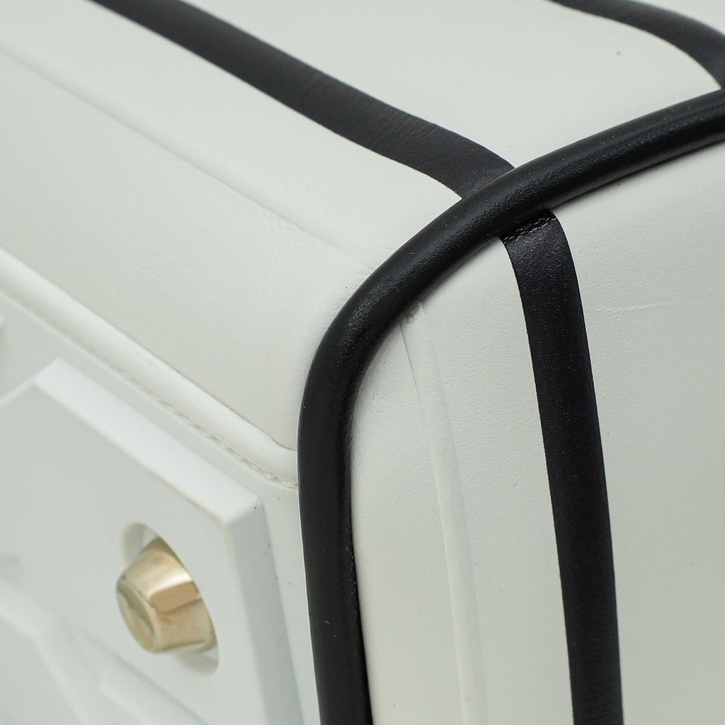 Christian Dior Bicolor Vibe Zip Medium Bowling Bag
