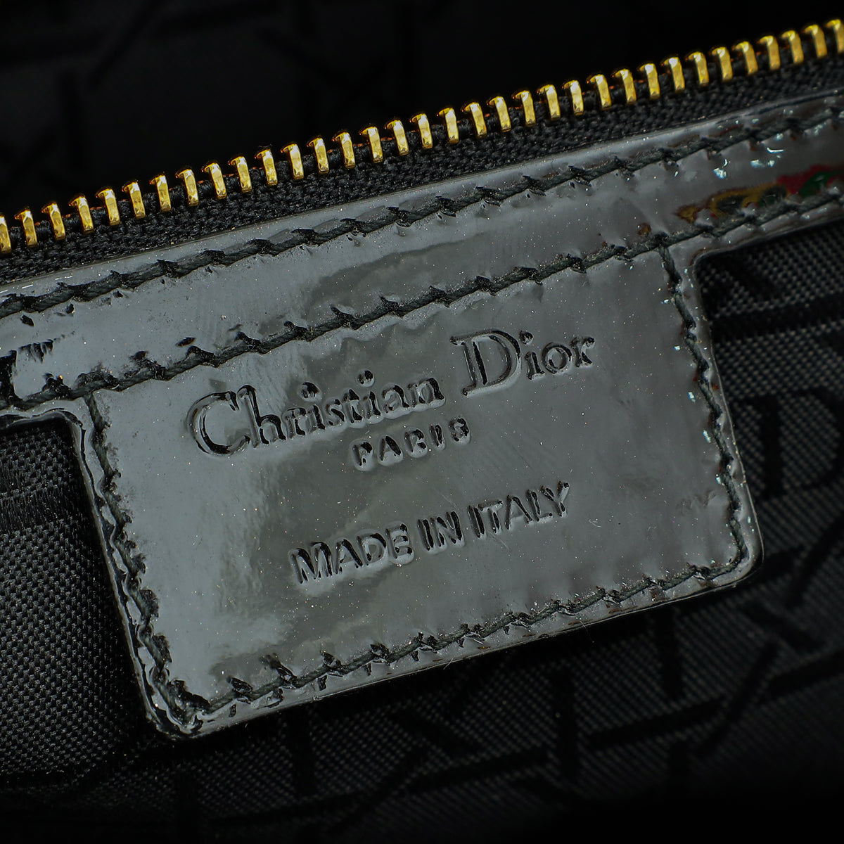 Christian Dior Black Lady Dior Large Bag