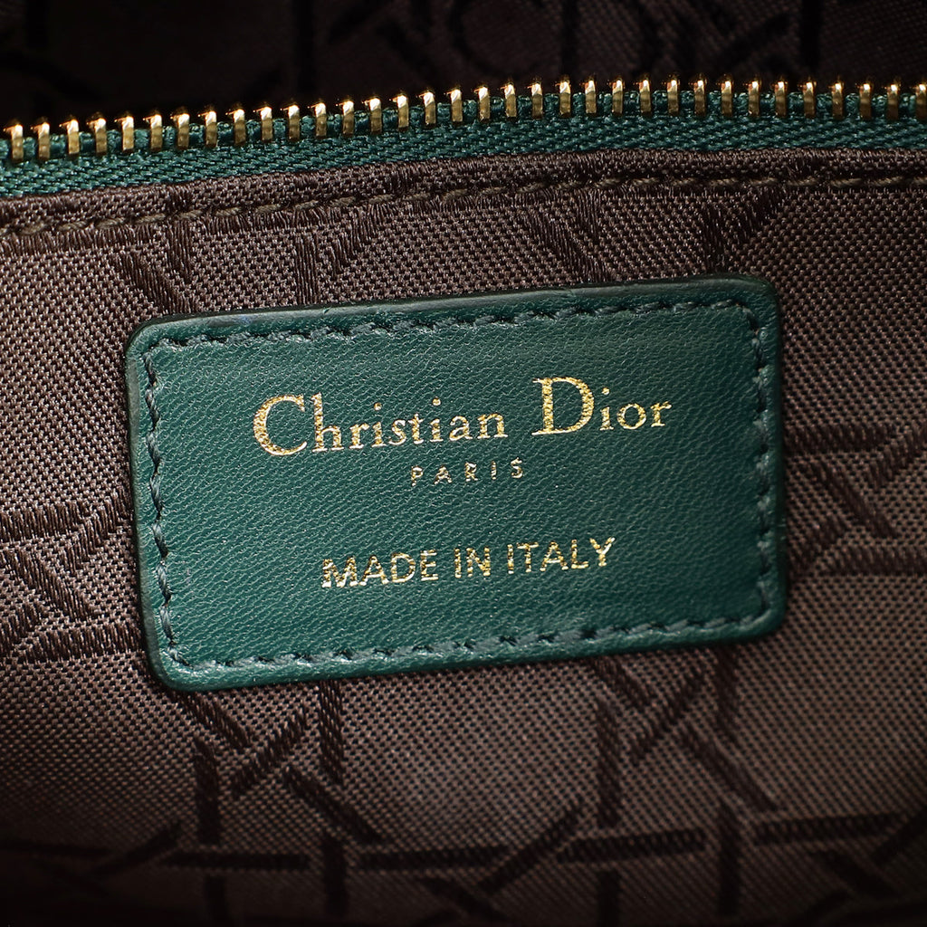 Christian Dior Emerald Green Lady Dior My ABCDior Small Bag
