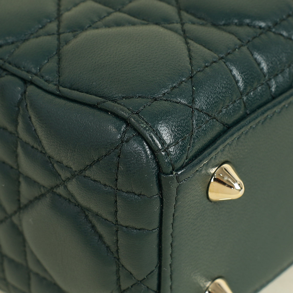 Christian Dior Emerald Green Lady Dior My ABCDior Small Bag