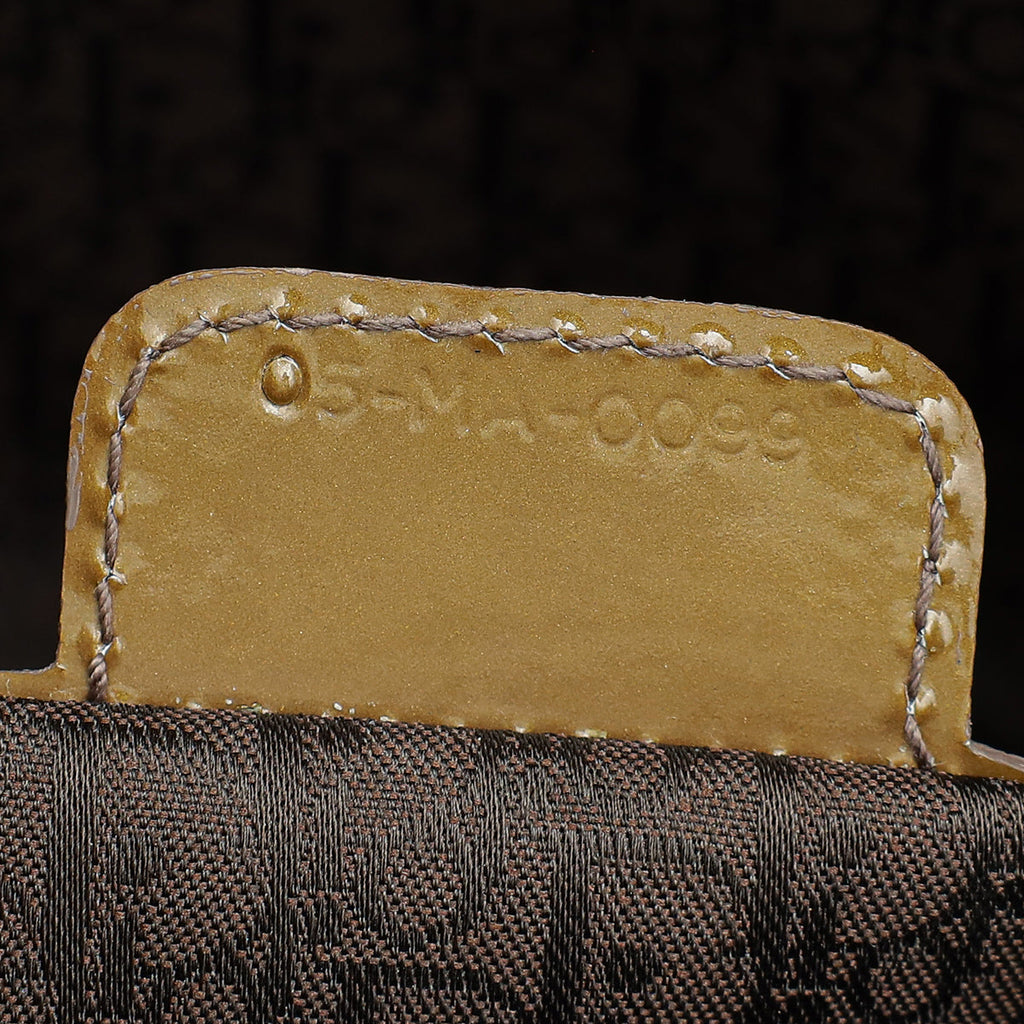 Christian Dior Golden Brown Lady Dior Large Bag