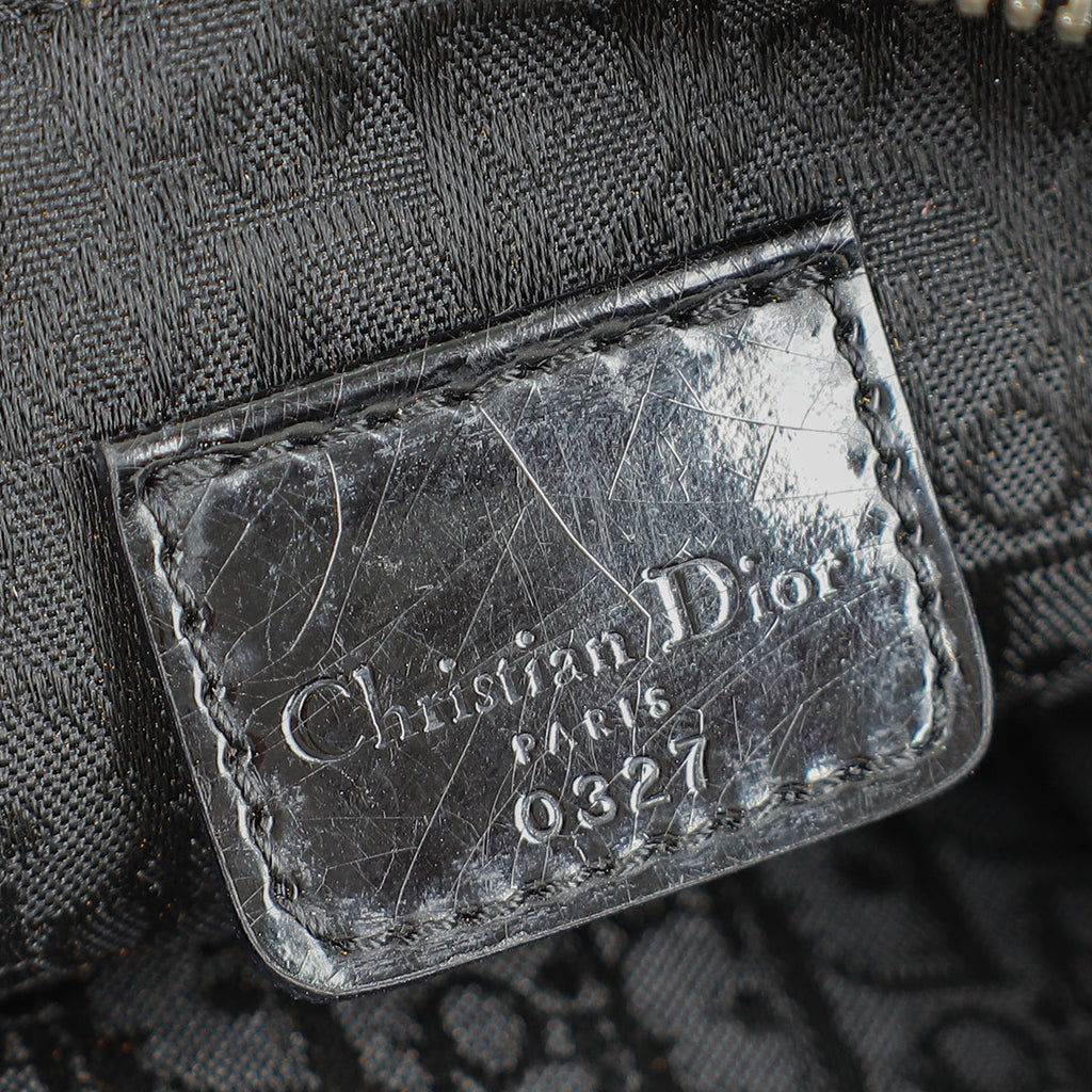Christian Dior Multicolor Galliano Era Embroidered Saddle Pochette Bag
