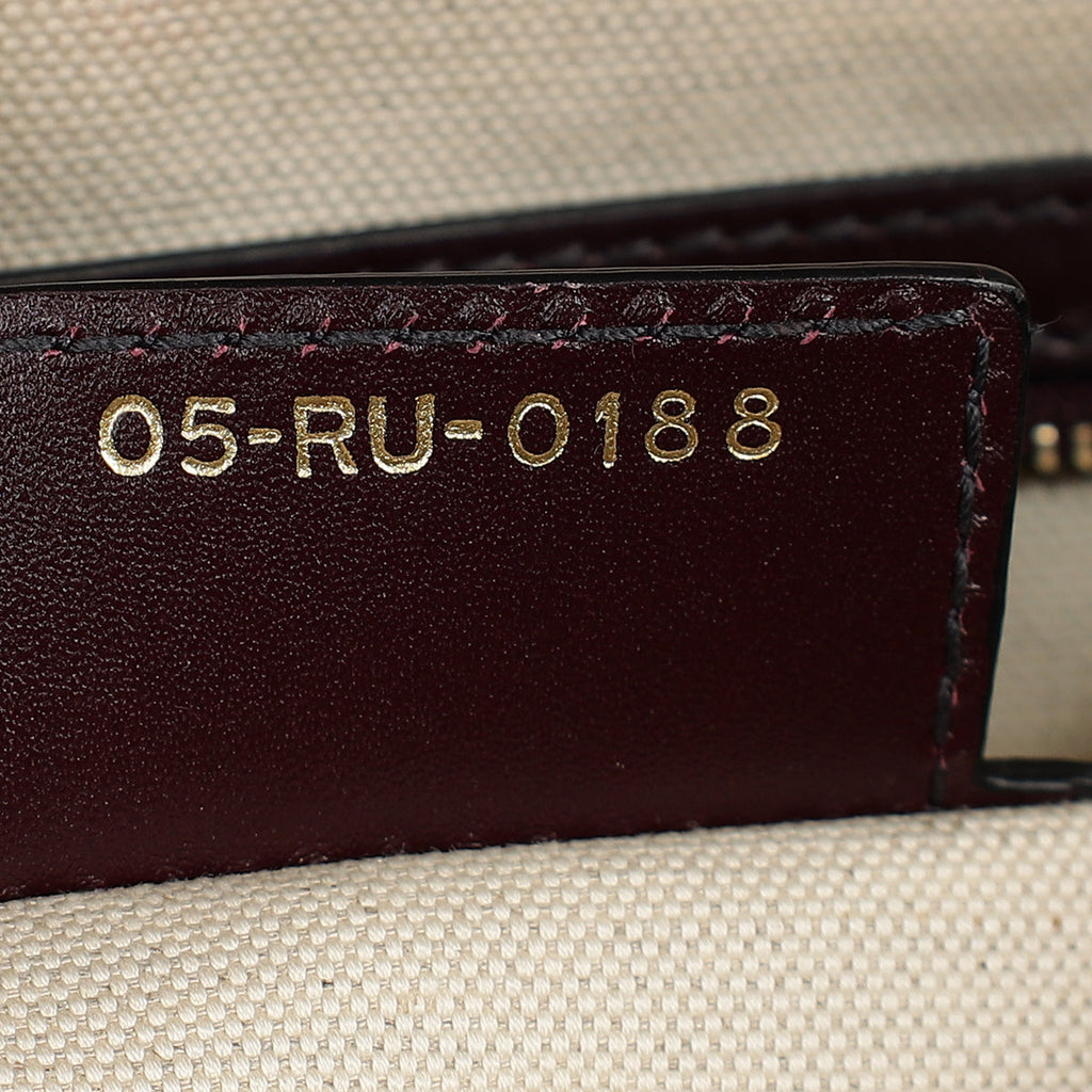 Christian Dior Burgundy Oblique Saddle Medium Bag