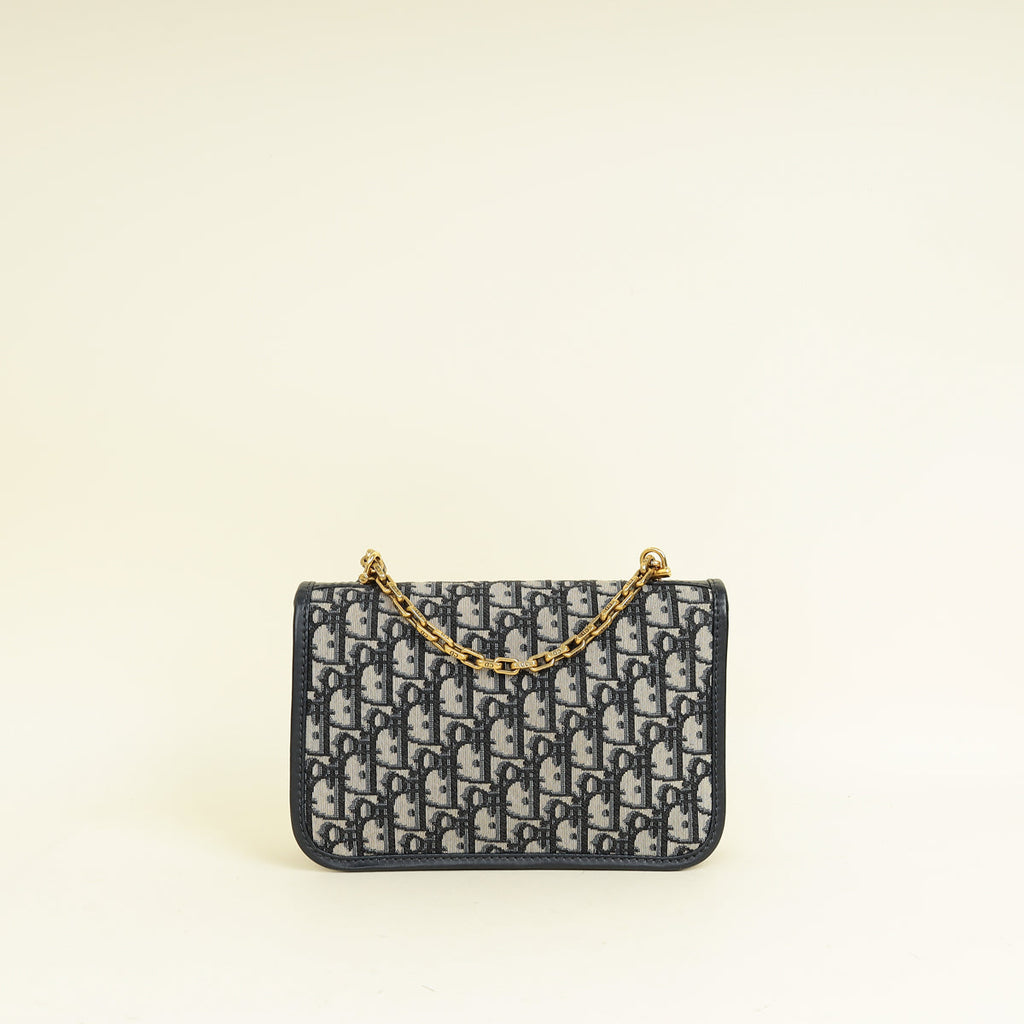 Christian Dior Navy Blue DiorAddict Flap Bag