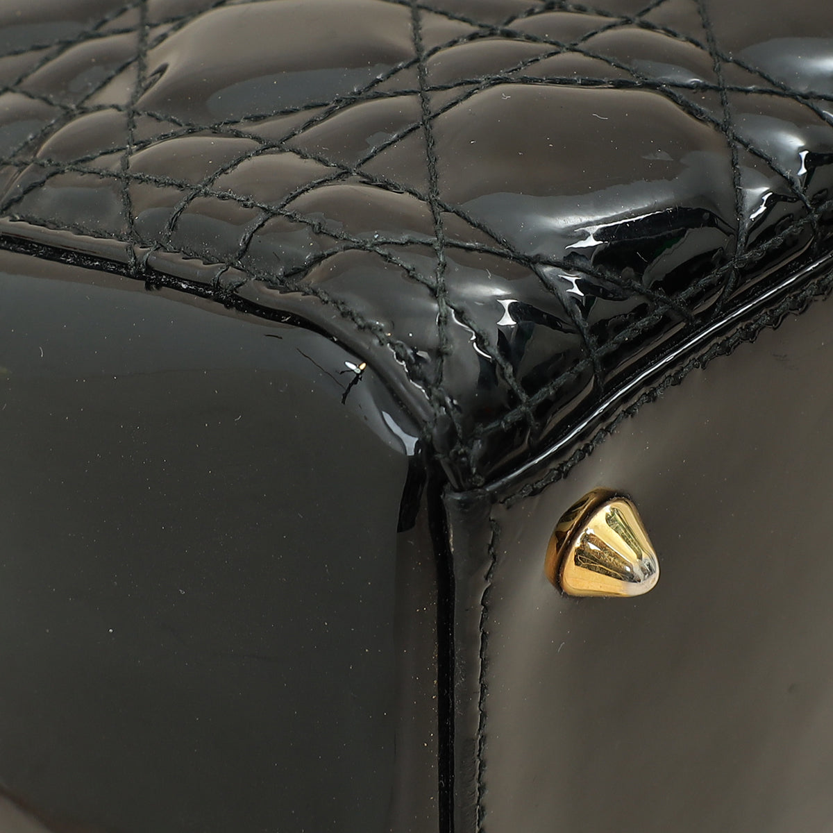 Christian Dior Black Lady Dior Medium Bag