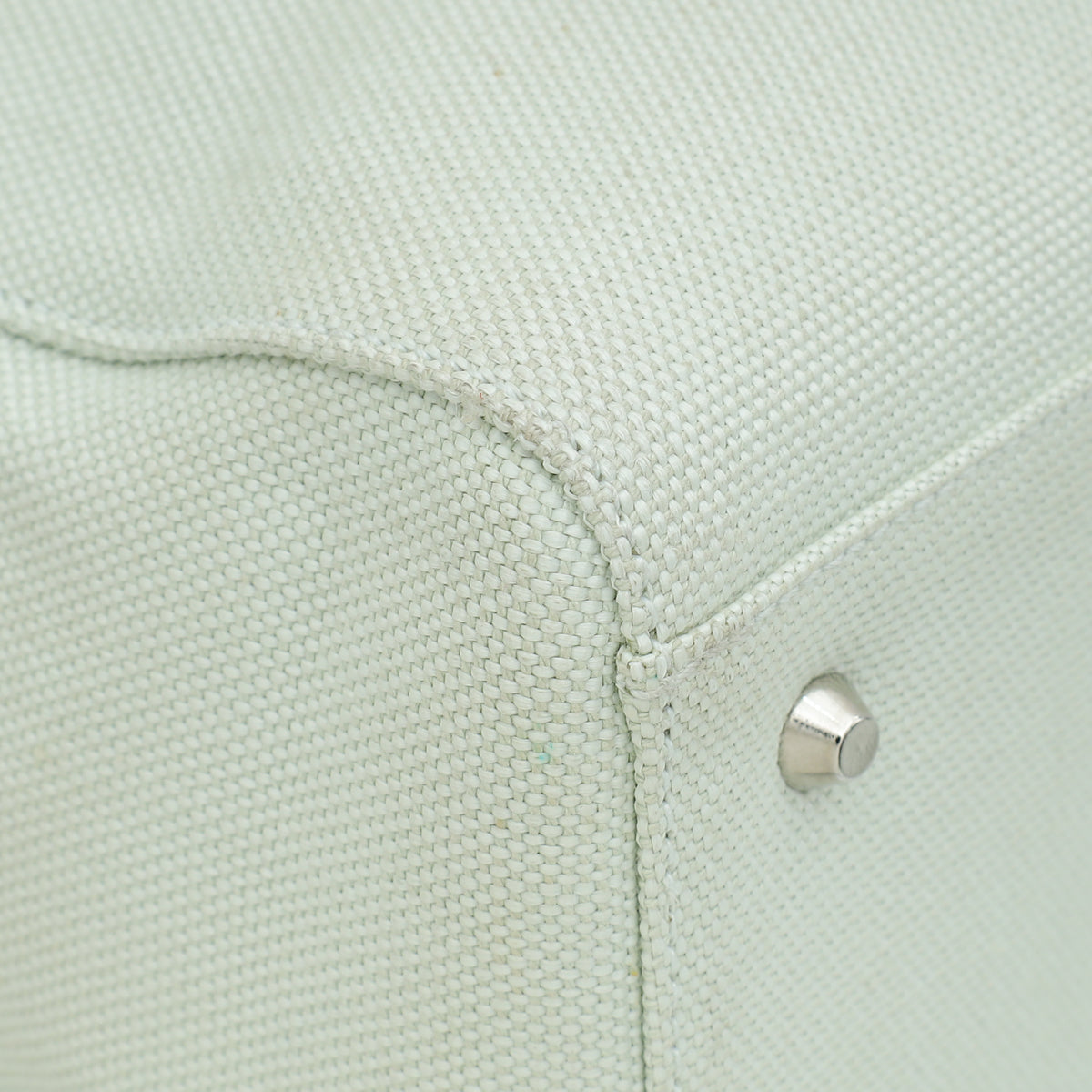 Christian Dior Light Green Lady Dior Fabric Medium Bag