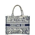 Christian Dior Bicolor Toile De Jouy Book Tote Medium Bag