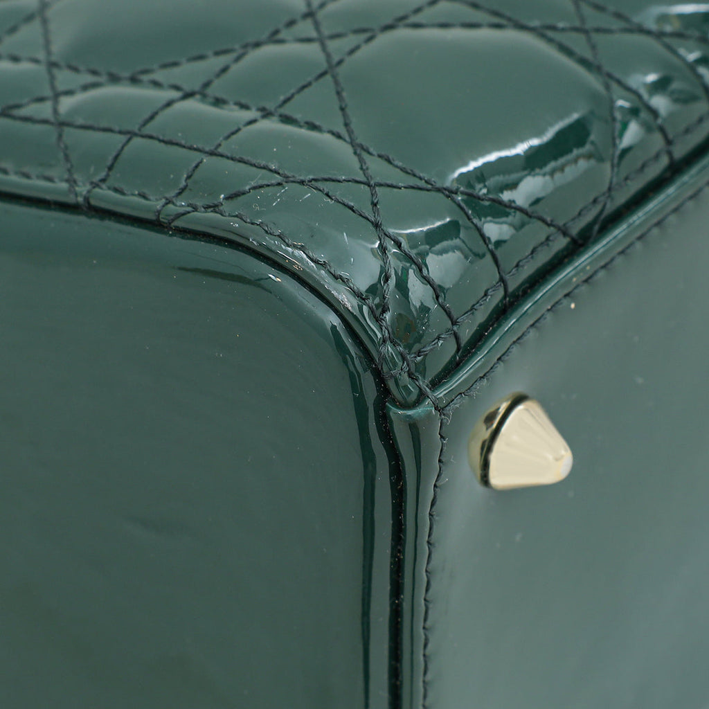 Christian Dior Pine Green Lady Dior Medium Bag