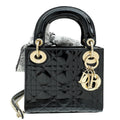 Christian Dior Black Lady Dior Mini Chain Bag W/ Twilly