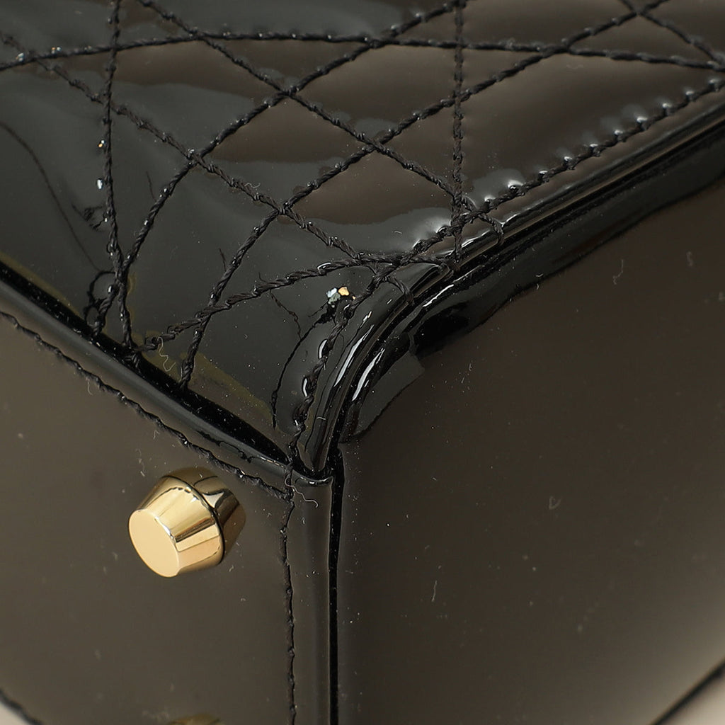 Christian Dior Black Lady Dior Mini Chain Bag